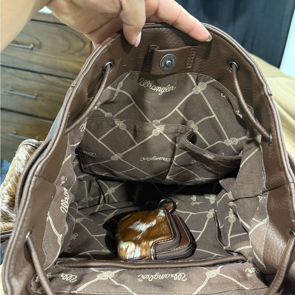 Wrangler Leather Backpack - Picture 9 of 14